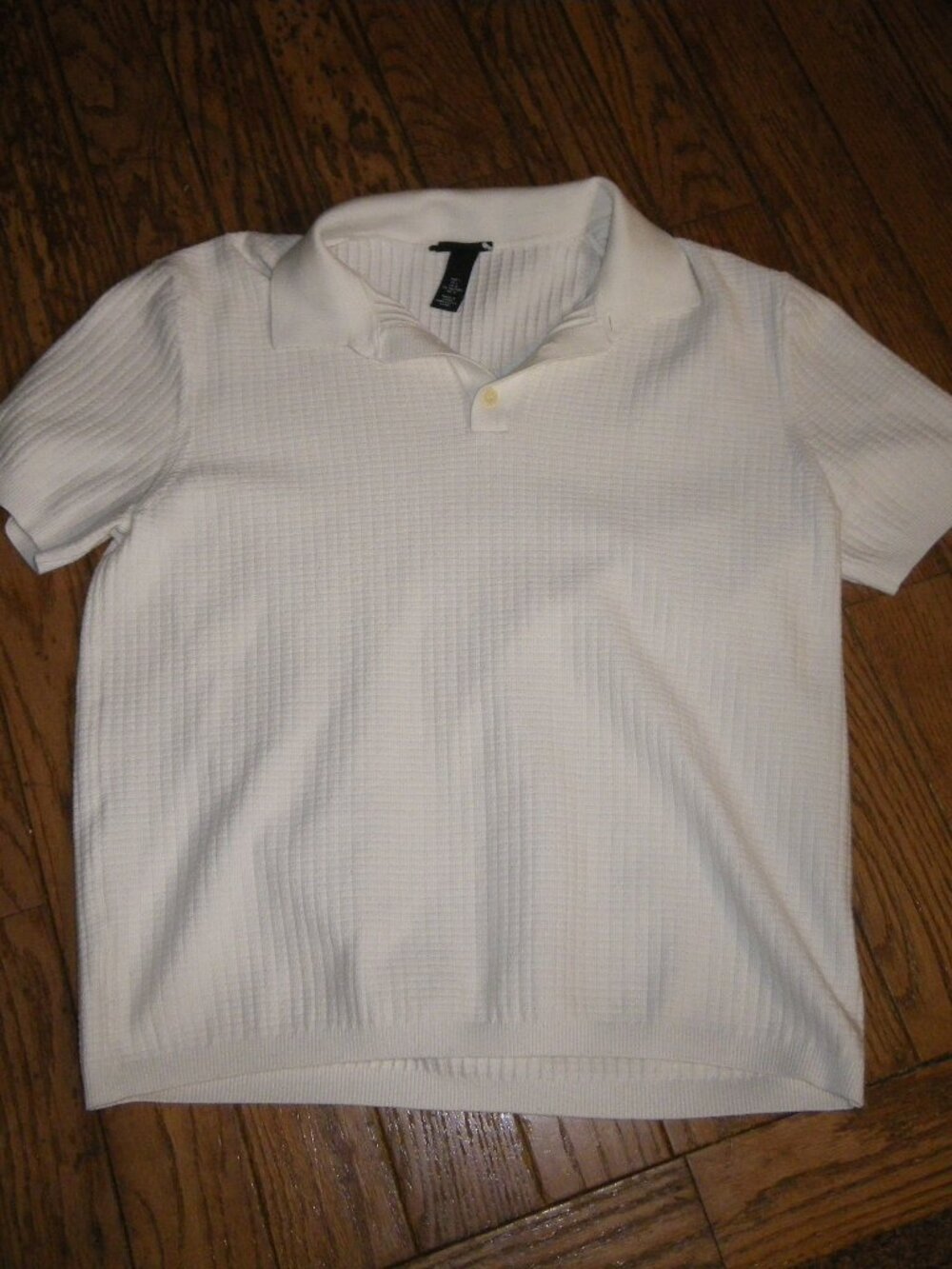 Men’s H&M Regular Fit Quilted Texture Polo Shirt